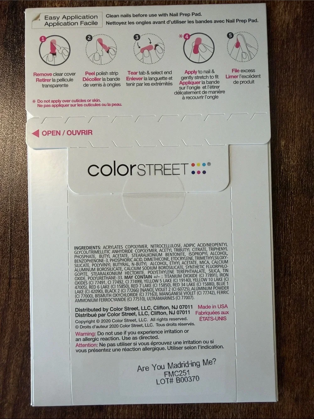 Color Street Nail Polish Strips - Are You Madriding Me?
